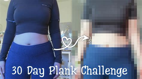 I did the 30 day Plank Challenge (Realistic Before.